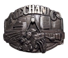 Vintage 1987 Siskiyou Belt Buckle Mechanic Y-40 Made in USA Williams Oregon