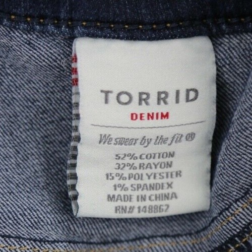 Women's 2018 Torrid High Rise Jegging Jeans Size 18T (35x28) - Picture 5 of 8
