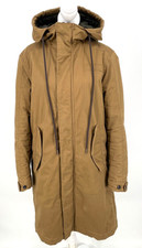 G-star Raw Women's S Parka Jacket Hooded Army Green Full Zip Long Mid-length