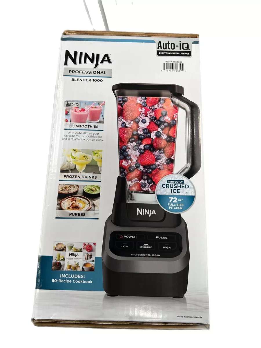 Ninja Professional 72 Oz Countertop Blender with 1000-Watt Base Smoothies