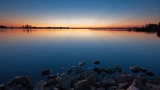 Landscape water lake sky sunlight nature low Custom Gaming Mat Desk