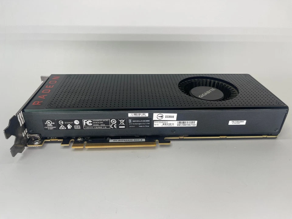 GIGABYTE AMD Radeon RX Vega 56 8GB HBM2 (GV-RXVEGA56-8GD-B) - Image 2 of 4