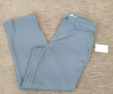 A New Day Women's Sz 2 Gray High-Rise Straight Leg Ankle Stretch Pant Pocket NWT