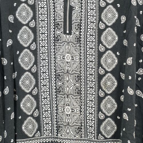 Autograph Hi Low Top Womens Size 24 Black White Viscose Sleeveless V Neck Casual - Picture 3 of 5