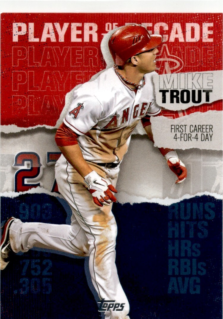 2020 Topps Player of the Decade Mike Trout Los Angeles Angels #MT-3