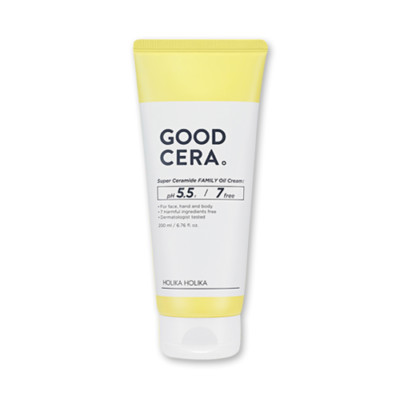 [Holika Holika] Good Cera Super Ceramide Family Oil Cream - 200ml / Free Gift