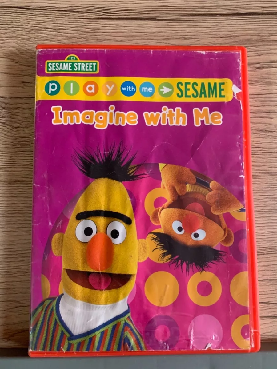 2 Play with me Sesame DVDs and 3 Sesame Street VHS s All Good