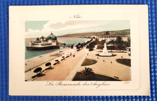 Vintage La Promenade des Anglais and Pier Nice France Postcard