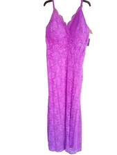 NW Nightway Womens Magenta Padded Bust Evening Dress Gown Plus 16W