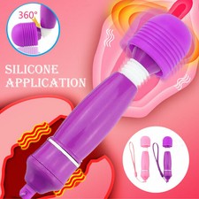 10 Speed Women Mini Powerful Bullet Shape Vibrating Neck Body Massage Personal