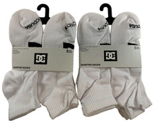 DC Shoes Skate Co. Quarter Cut Socks 10 Pairs included - Shoe Size 6-12