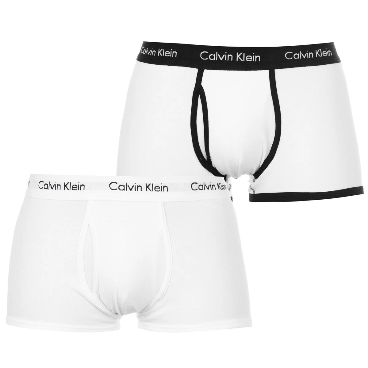 Calvin Klein Mens 365 2 Pack Trunks Boxer Underwear Elasticated