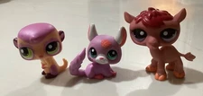 Littlest Pet Shop Wild Animal 3 Pack MEERKAT #2115-CHINCHILLA #2116-CAMEL #2117