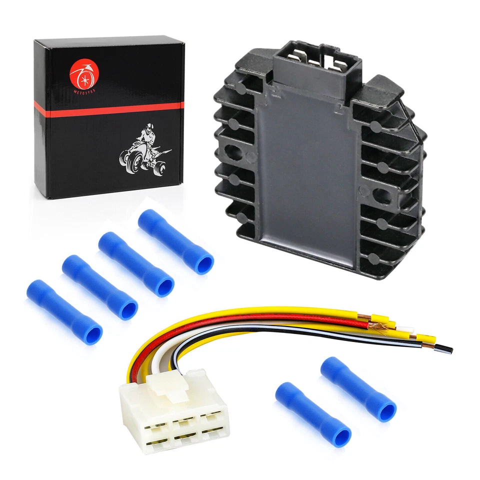 Регулятор выпрямителя напряжения + вилка для Yamaha YZF R1 1998-2001 / YZF R6 1999-2005 - Изображение 2 из 4