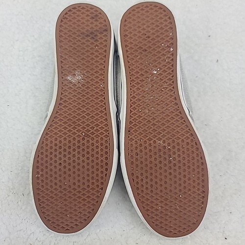 Vans Shoes Womens 6.5 Low top Blue White Stripe Canvas Skate Shoes Comfort - Picture 10 of 12