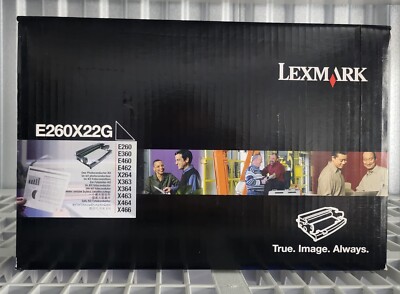 Lexmark E260X22G Black Drum Toner Cartridge
