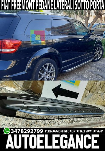 PEDANE LATERALI PER FIAT IN ALLUMINIO CON PROFILO CROMATO | eBay