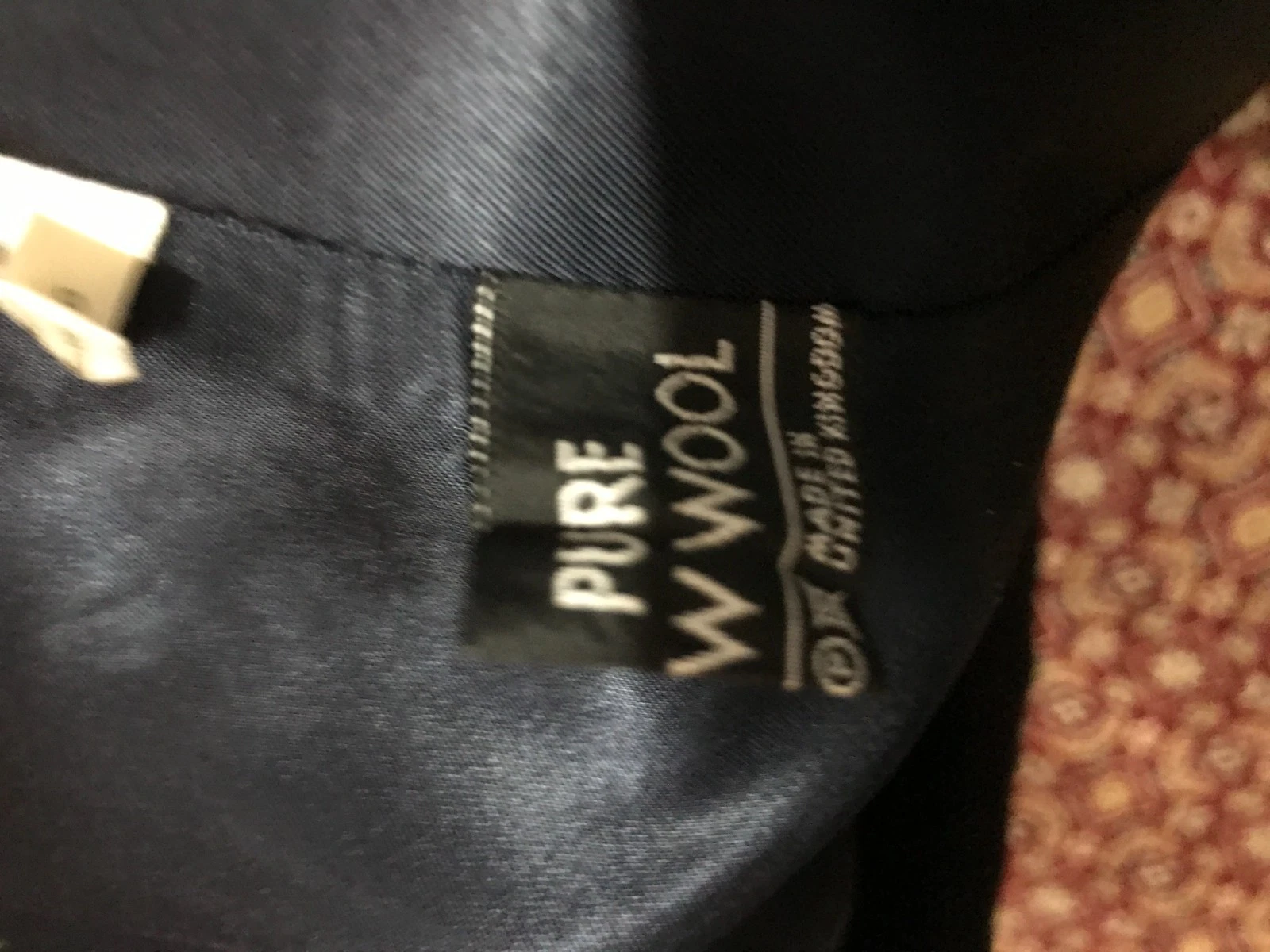 Black Wool Mens Overcoat Brookstreet/Raleighs - product detail image 5