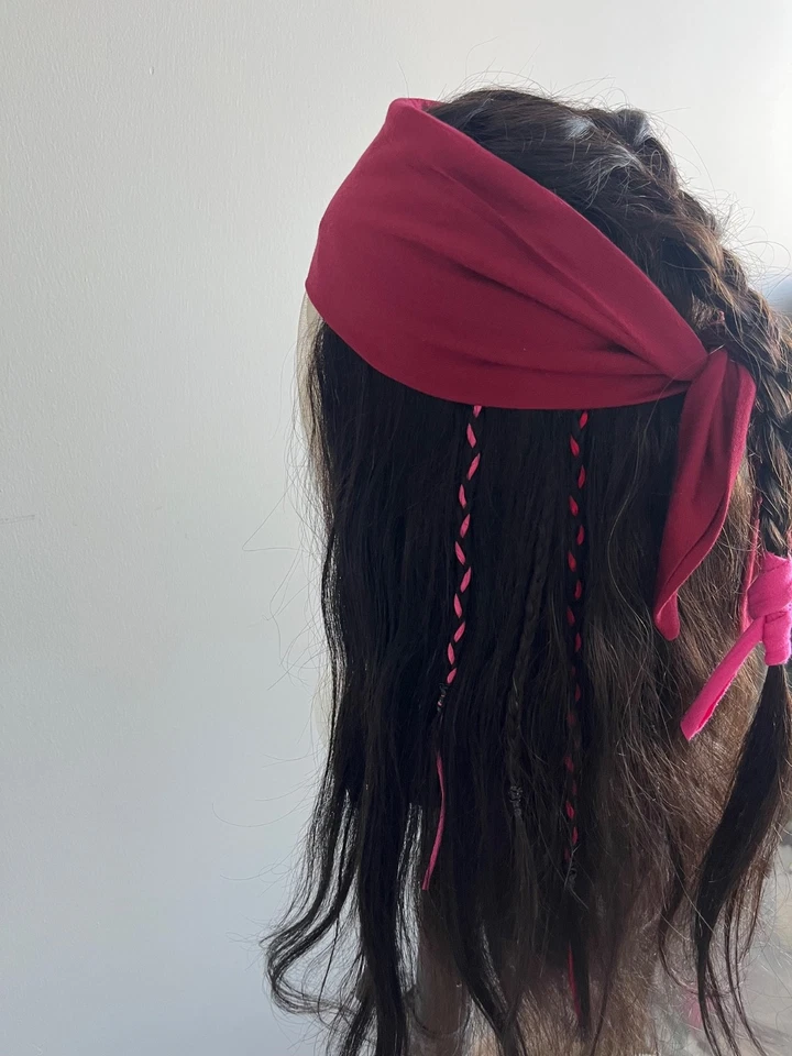 Juego de pelucas Jack Sparrow. Cabello humano, anudado a mano para cine TV Cosplay Foto 3 de 4