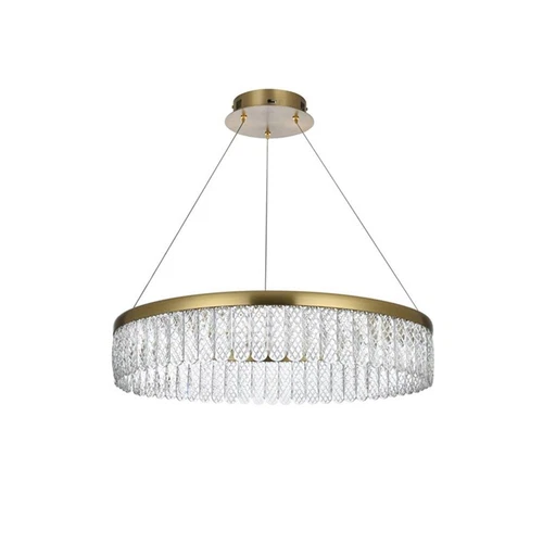 Elegant Lighting Rune 1-Light Metal Adjustable LED Chandelier in Gold - Picture 4 of 11