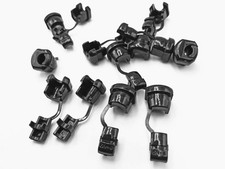 Electric Cable Protection Strain Relief Bushing Grommet Black Pack of 50
