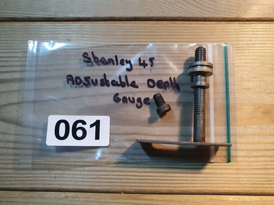 Vintage Stanley 45 verstellbarer Tiefenmesser Holzbearbeitung alte Handwerkzeuge Tischlerei