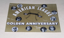 RARE AMERICAN LEAGUE GOLDEN ANNIVERSARY BOOK 1901 TO 1951 CONNIE MACK YAWKEY