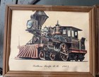 Group Of Three Railroad Prints, One With Glass Two Missing Glass In Frame — photo 2