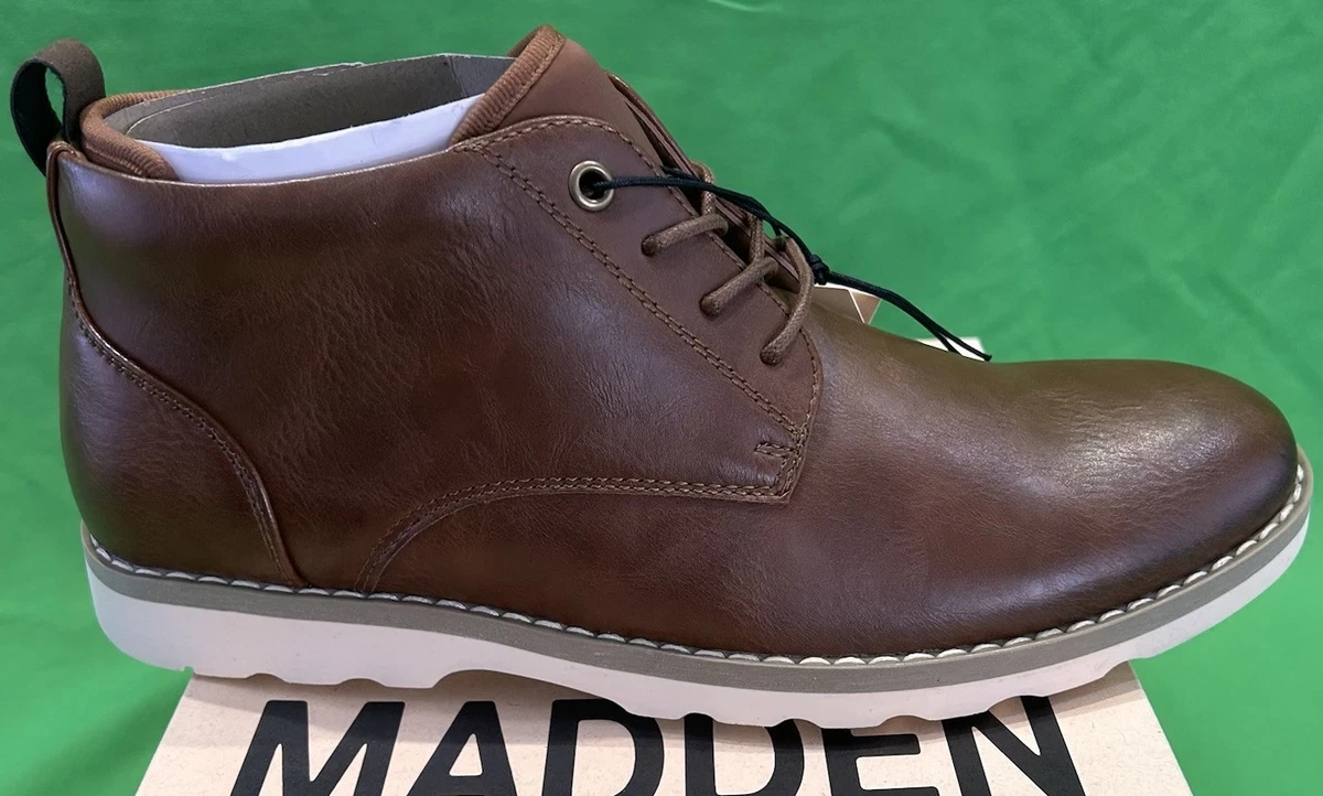 Madden MNYC Hoffman Chukka Boot Lace Up Cognac Mens Shoes  display picture 3