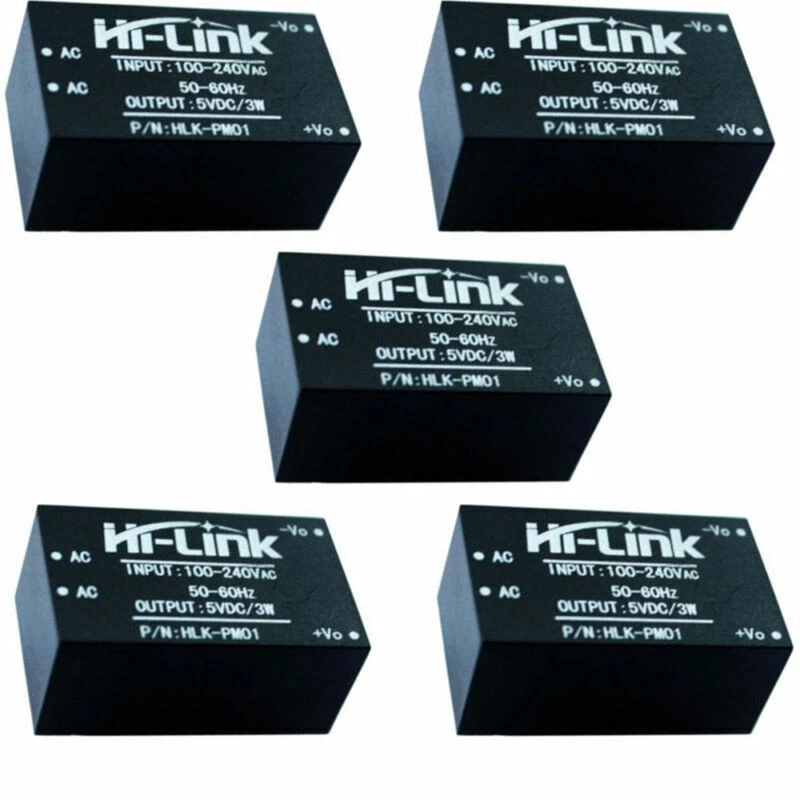 10Pcs HLK-PM01 AC-DC 220V to 5V Step-Down Power Supply Module Household Switch - Image 4 of 4