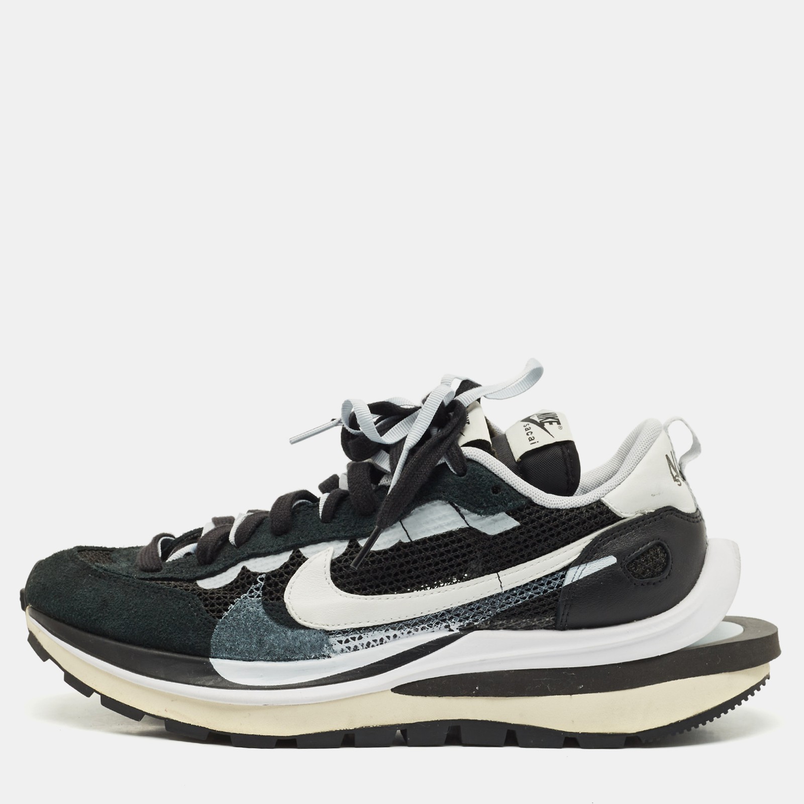 SACAI X NIKE Sneakers Nike x Sacai nere bianche in rete e camoscio Vaporwaffle taglia 43