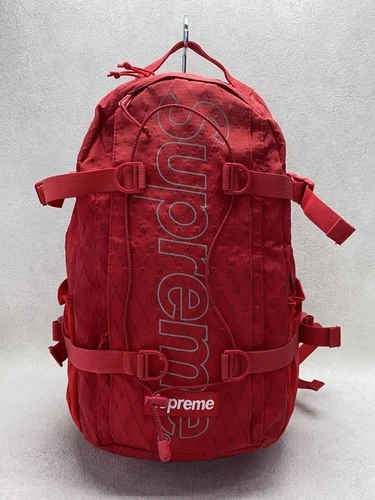 Sac à dos Supreme 18AW sac à dos nylon ROUGE occasion