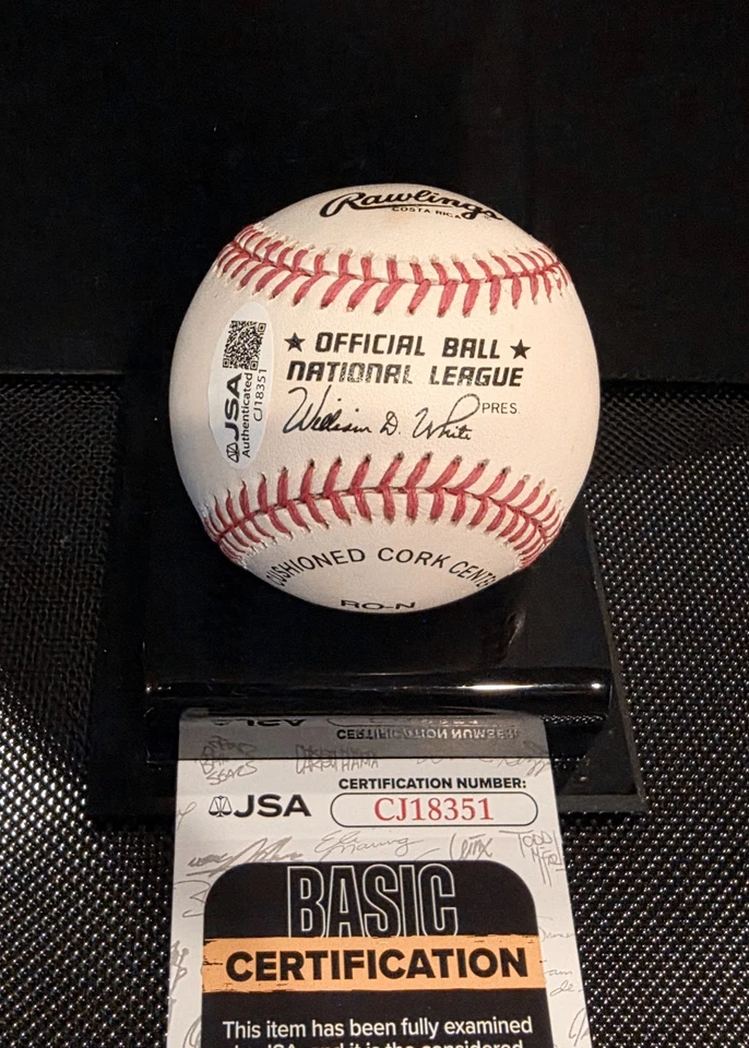 Monte Irvin HOF Cleveland Indians Signed Auto ROMLB Baseball JSA coa - Image 3 of 3