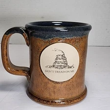 NRA MUG Don’t Tread On Me Sunset Hill Stoneware USA HANDCRAFTED National Rifle