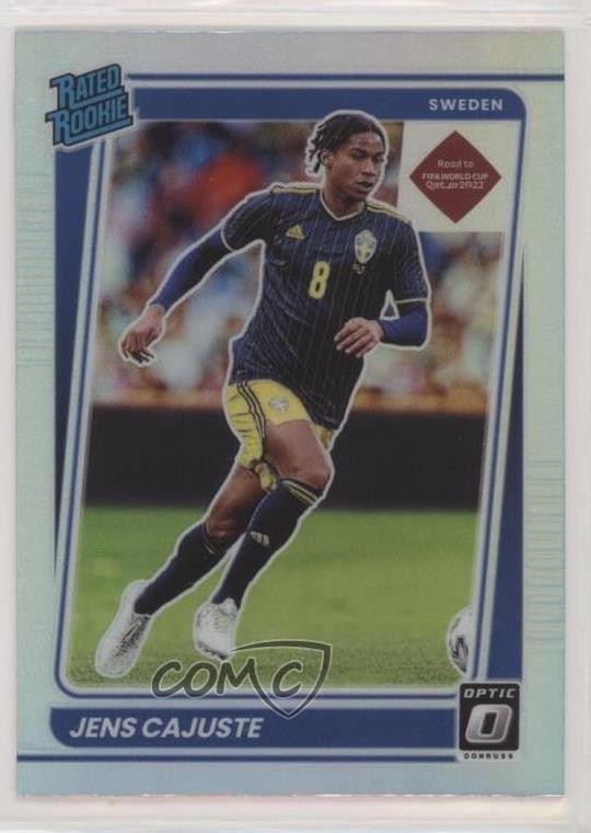2021-22 Donruss Road to Qatar Rated Rookie Optic Holo Prizm Jens-Lys Cajuste 5ya