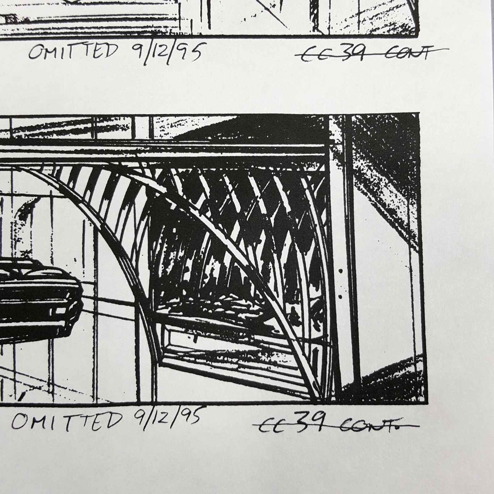 Image 18 of The Fifth Element - Production Used Storyboard, Cab Chase 59.38-39 , COA