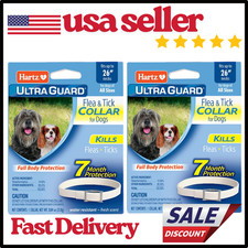 Hartz UltraGuard Flea Tick Dog Collar 26in, 7 Month Protection, 2 Pack