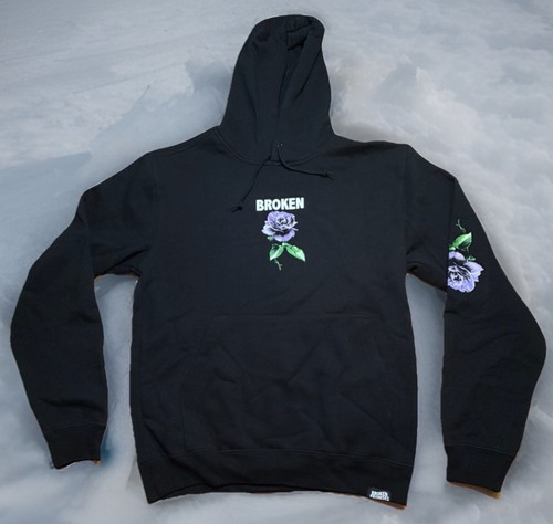 Broken Promises Thornless Hoodie New Sweatshirt Large Purple Rose
