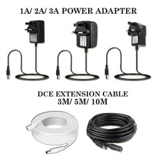 AC/DC 12V 1000mA 100-240V AC ADAPTER CHARGER & DC Power Supply Extension Cable