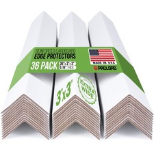 Extra-Wide 36 x 3 x 3 Reinforced Cardboard Edge Protectors Pack of 36 0.16 ...