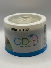 MEMOREX - CD-R Blank Discs - 52X Speed - 50 Pack On Spindle