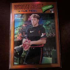 2026 Topps Heritage - Kyle Teel Orange Chrome Parallel 5/25 #182 RC