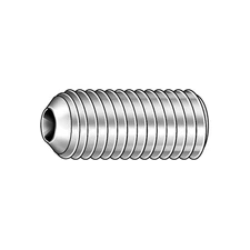 GRAINGER APPROVED SDSS0380100CP-PK100 ScktStScrw,CupPt,3/8"-16,1" L,PK100 5TCD1