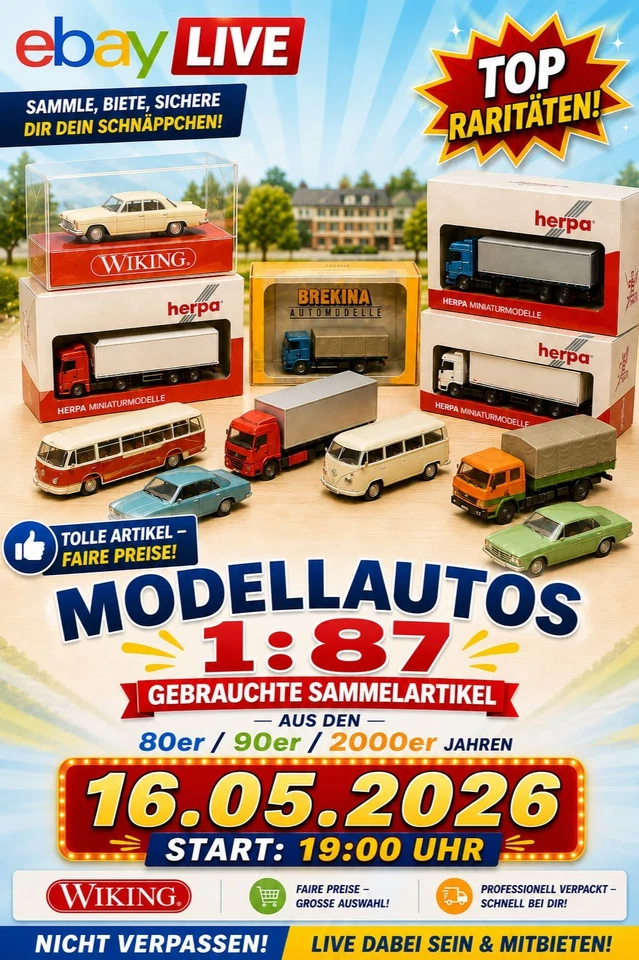 Gebrauchte Modellautos von Wiking, herpa, Brekina etc. in 1:87 H0