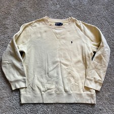 Vintage 90s Polo Ralph Lauren Cannery Yellow Sweatshirt Men  s XL