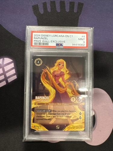 2024 DISNEY LORCANA TOURNAMENT PROMOS RAPUNZEL GIFTED WITH HEALING PSA 9