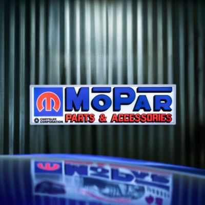 Chrysler Plymouth Backlit Sign, Mopar Parts Sign Dodge, Direct Connection Hemi