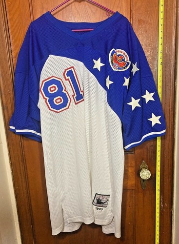 NFL Chris Carter 1995 Pro Bowl Mitchell & Ness Throwbacks Jersey Size 56 - Picture 10 of 12