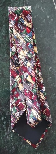 Nicole Miller Vintage 1996 Silk Tie Wine Bottle Necktie Champagne Oeniphile - Picture 4 of 6