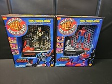 Vintage Marvel Comics Heavy Hitters Vicious Venom & Spider Man Toy Biz 1996 NIB
